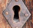 lock, keyhole, open