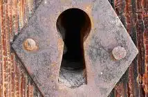 lock, keyhole, open