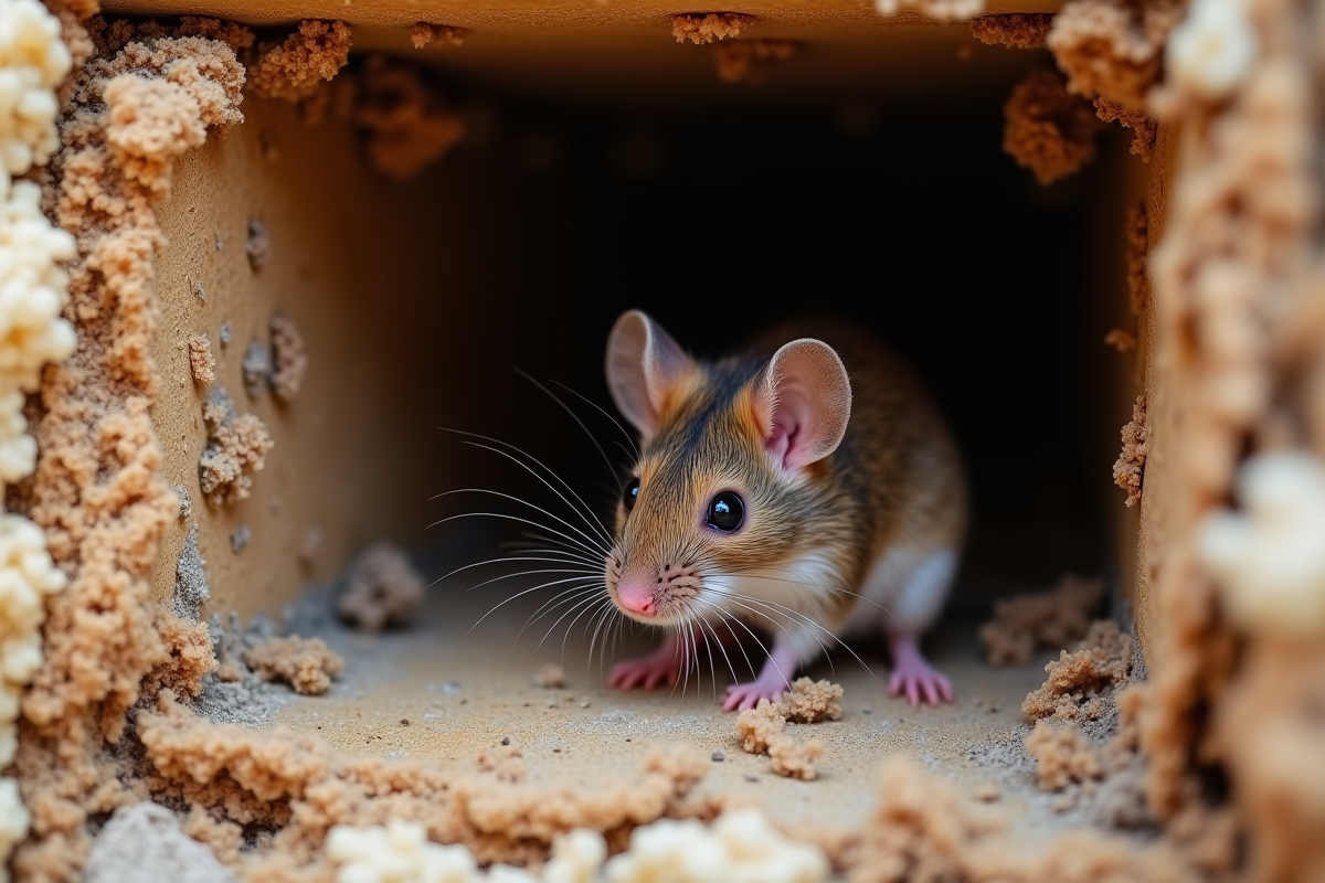 souris mur