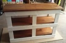 plan de travail avec des palettes